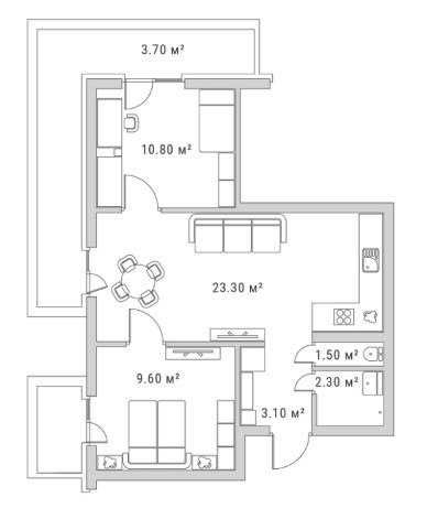 Квартира на ЖК Standard One в Київ, ID 206813, фото №2