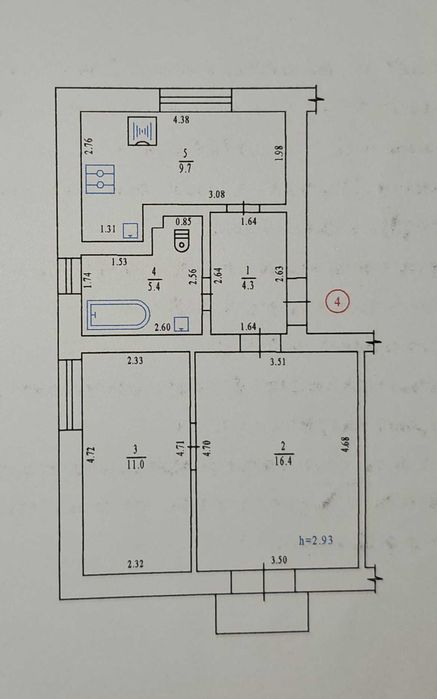 Квартира на Київський в Полтаві, ID 193991, фото №22