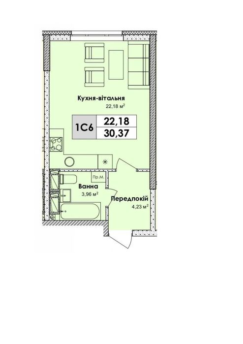 Квартира на вул. Бажана Миколи, 17 в Києві, ID 179462, фото №4