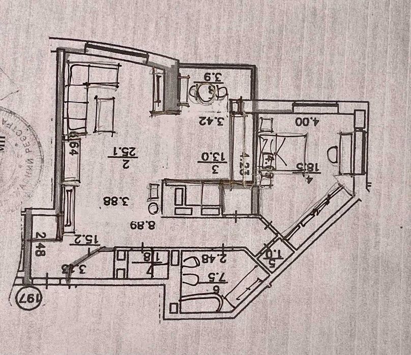 Квартира на вул. Голосіївська, 13-А в Києві, ID 176519, фото №18