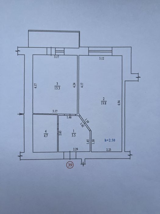 Квартира на вул. Гожулівська, 30 в Полтава, ID 257752, фото №1