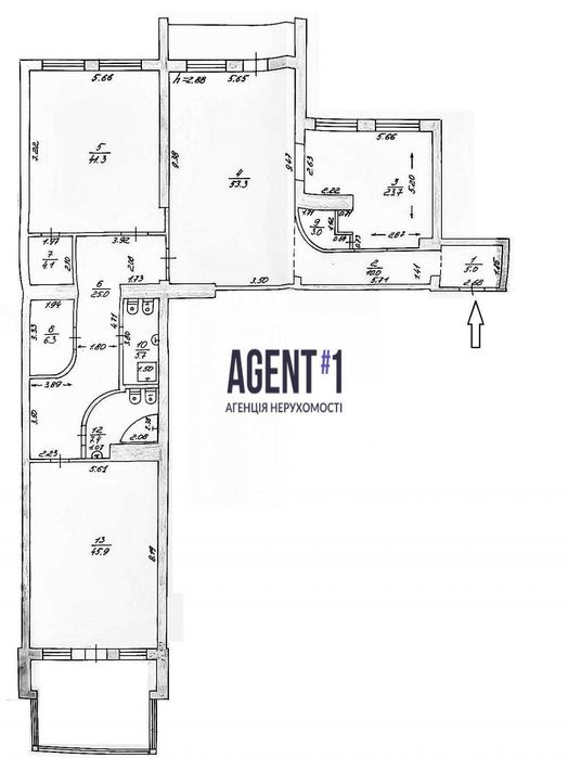 Квартира на вул. Лобановського, 21 в Києві, ID 312282, фото №20