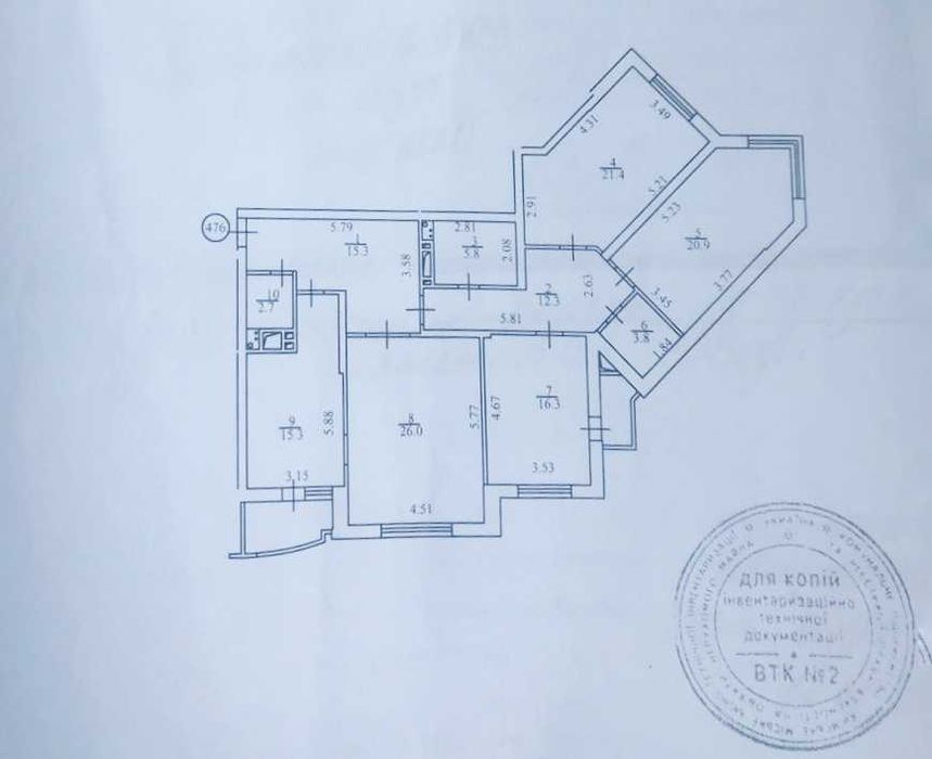 Квартира на вул. Княжий Затон, 21 в Києві, ID 181641, фото №13