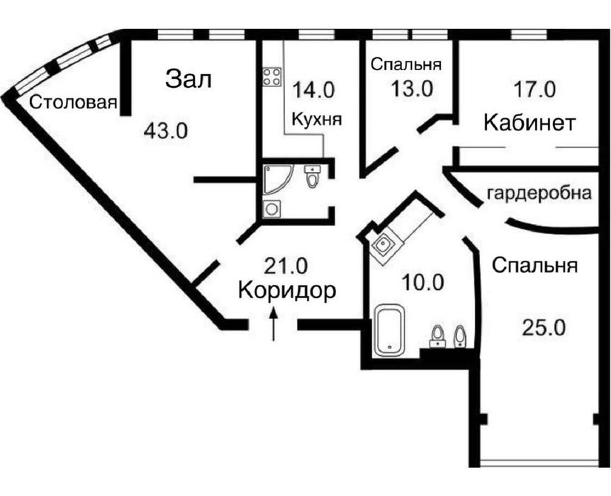 Квартира на вул. Щекавицька, 30/39 в Києві, ID 164479, фото №18