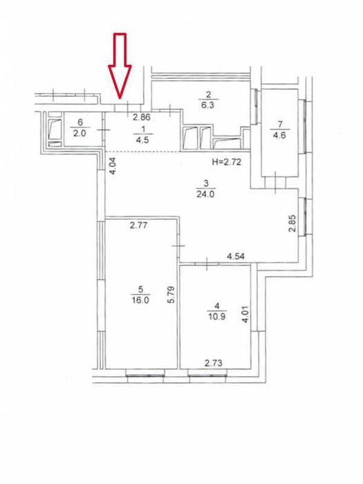 Квартира на вул. Теліги, 25 в Київ, ID 283306, фото №2