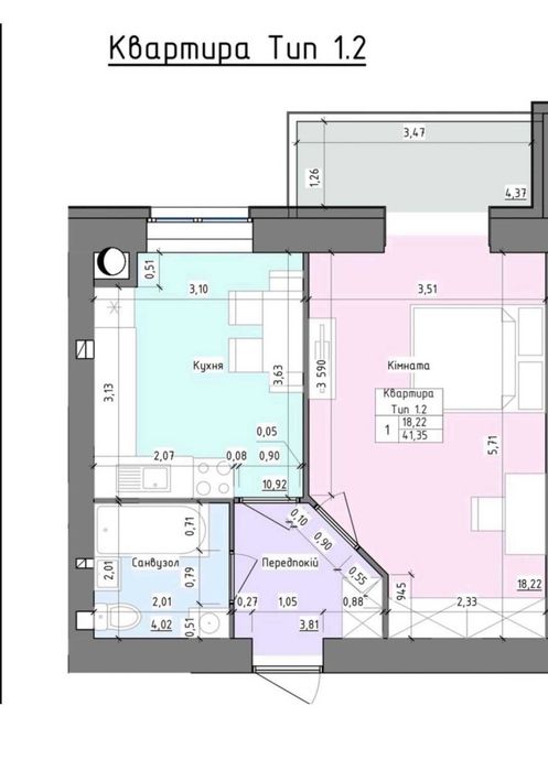 Квартира на ЖК Барви в Хмельницькому, ID 244688, фото №7