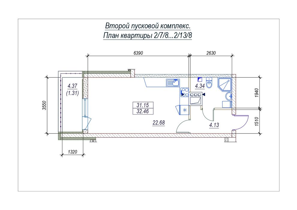 Квартира на пров. Среднефонтанский, 12 в Одесі, ID 261635, фото №4