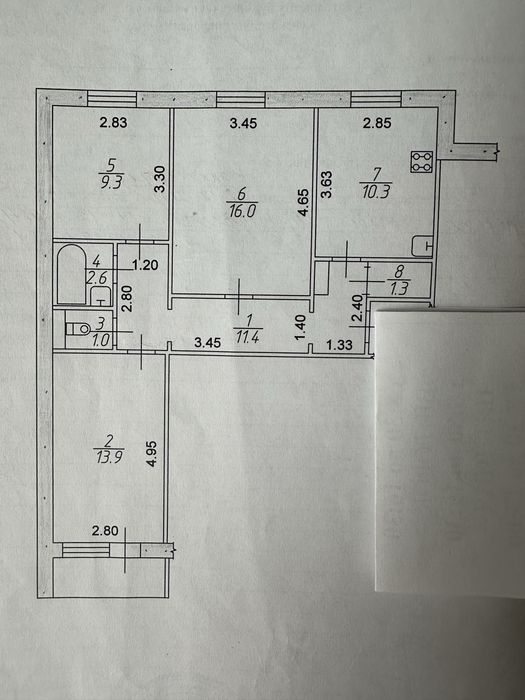 Квартира на вул. Рубана, 20 в Запоріжжі, ID 253011, фото №1