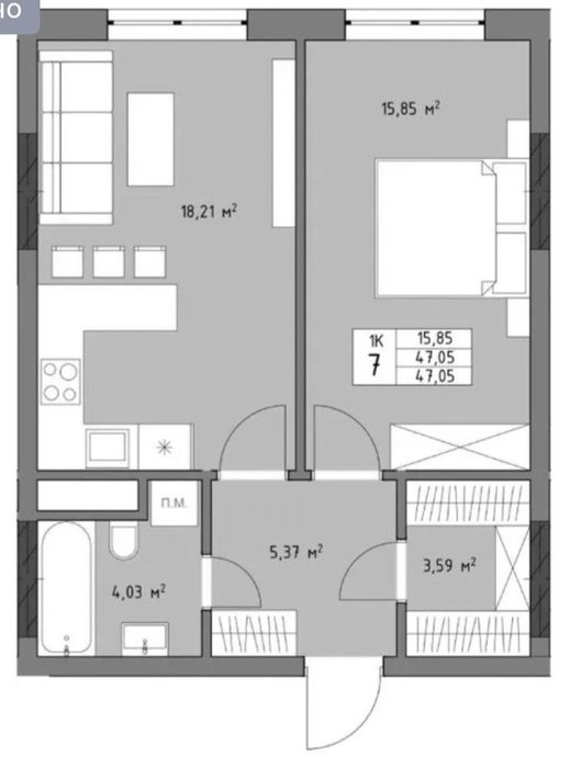 Квартира на вул. Трускавецька, 48 в Львові, ID 257610, фото №12