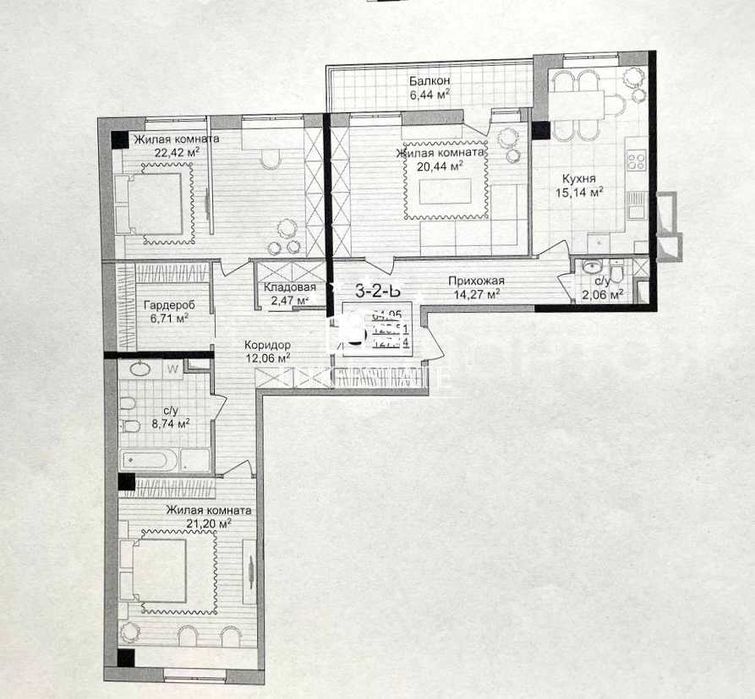 Квартира на вул. Динамовська, 5 в Харкові, ID 184989, фото №3