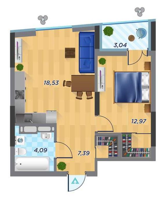 Квартира на вул. Шолуденка в Києві, ID 324023, фото №23
