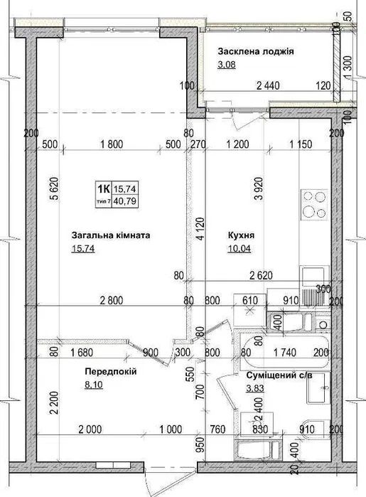Квартира на вул. Озерна в Києві, ID 202189, фото №1