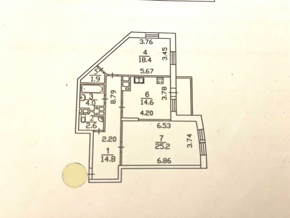 Квартира на вул. Голосіївська, 13Б в Києві, ID 190148, фото №24