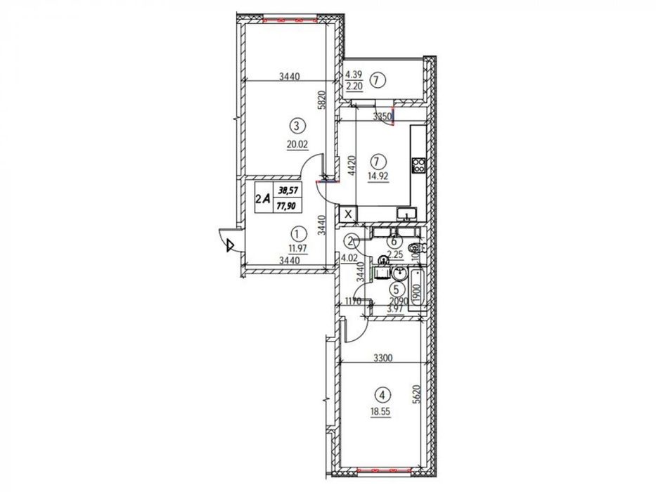 Квартира на вул. Коноплянська, 22 в Києві, ID 167115, фото №7