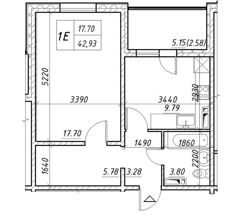 Квартира на вул. Коноплянська, 22 в Києві, ID 184046, фото №4
