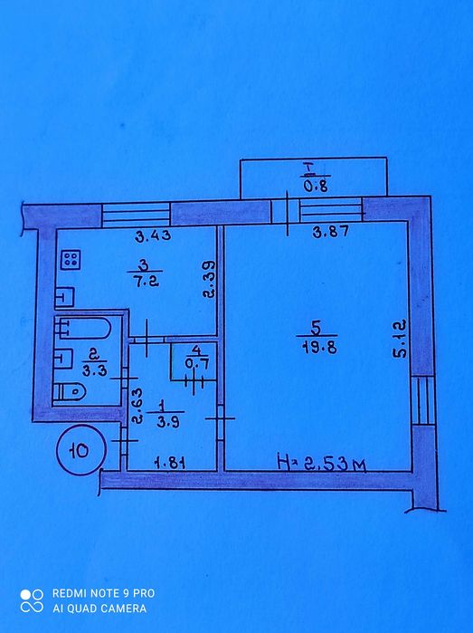 Квартира на вул. Міжпланетна, 4 в Кривому Розі, ID 182736, фото №1