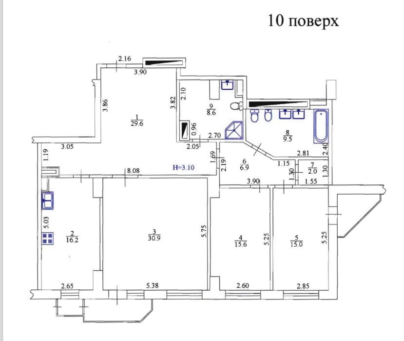Квартира на просп. Науки, 45/3 в Харкові, ID 207404, фото №7
