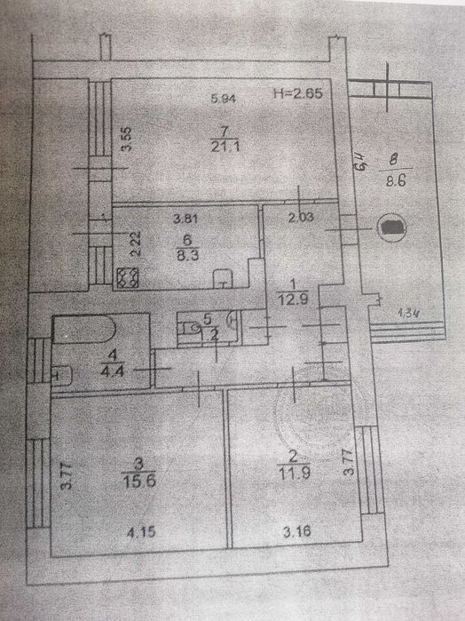 Квартира на вул. Суворова, 11 в Києві, ID 212543, фото №5