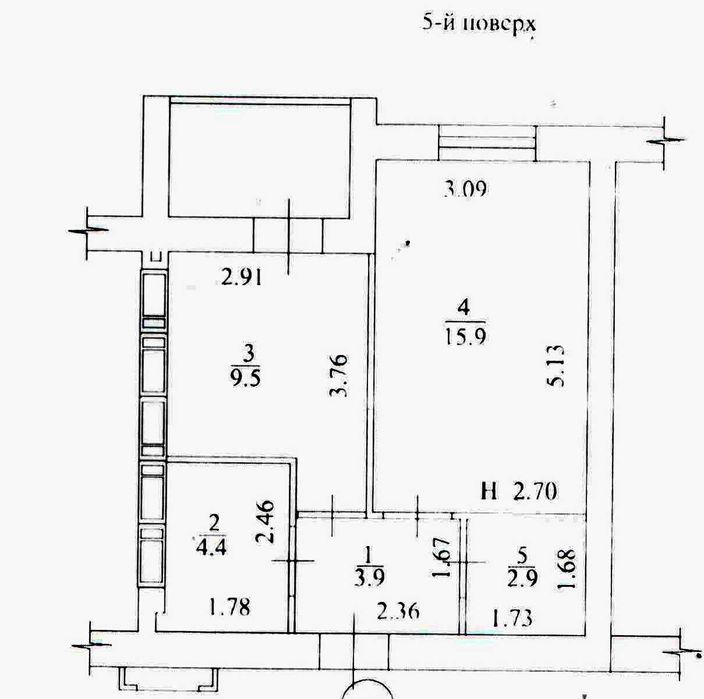 Квартира на вул. Борткевича, 11 в Харкові, ID 162698, фото №8
