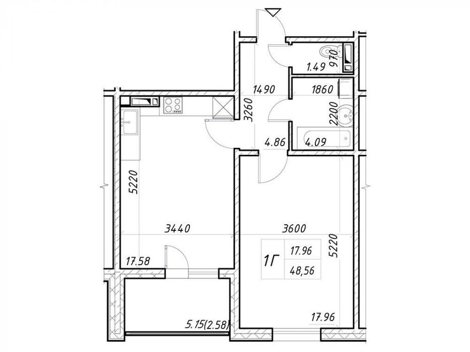 Квартира на вул. Закревського в Києві, ID 166080, фото №12