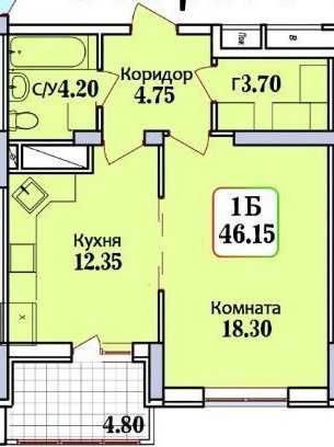 Квартира на вул. Героїв Крут, 27а в Одеса, ID 215564, фото №2
