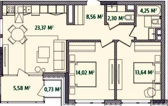 Квартира на вул. Набережно Крещатицька, 21 в Києві, ID 178118, фото №11