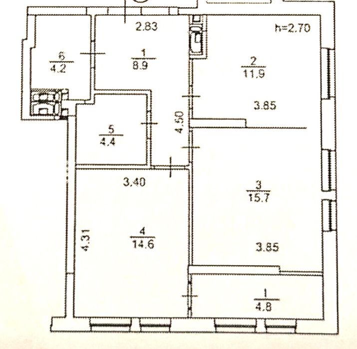Квартира на пров. Івана Сокура, 1 в Києві, ID 309814, фото №2