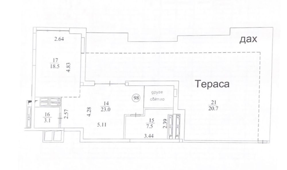 Квартира на вул. Верхогляда, 15Б в Києві, ID 166632, фото №8