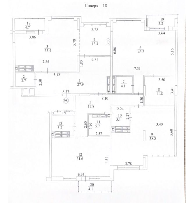 Квартира на вул. Верхогляда, 15Б в Києві, ID 166632, фото №9