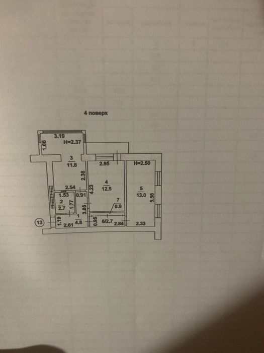 Квартира на Молдаванка, район парка с танком на Разумовского в Одесі, ID 185178, фото №2