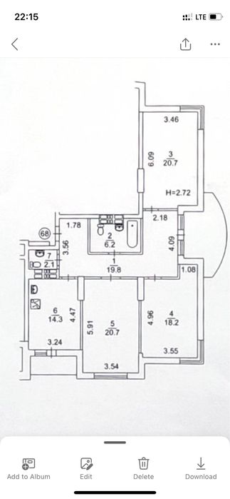 Квартира на вул. Максимовича, 3г в Києві, ID 164626, фото №11