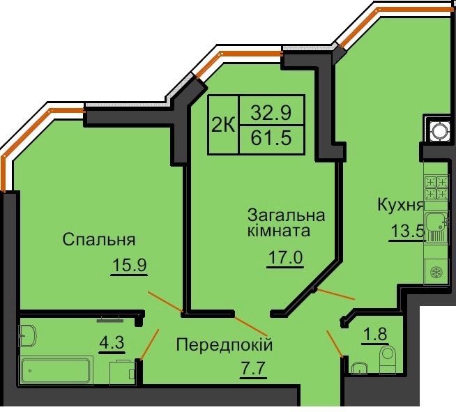 Квартира на ЖК Софія в Києві, ID 230249, фото №1