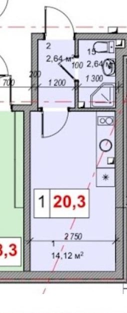 Квартира на біля метро Бориспільська в Києві, ID 259487, фото №5
