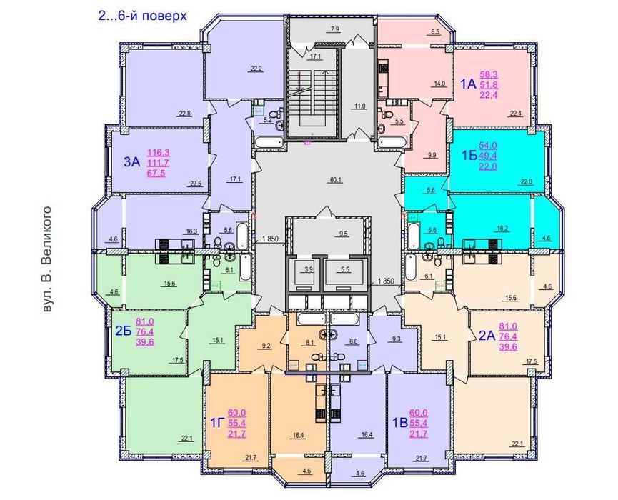 Квартира на бул. Шевченка, 352 в Черкаси, ID 219167, фото №5