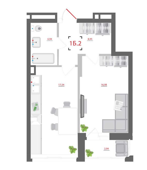 Квартира на вул. Кудряшова, 8-10 в Київ, ID 162190, фото №2