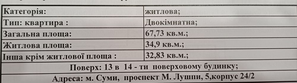 Квартира в Суми, ID 297901, фото №5