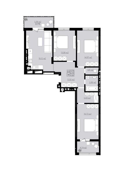 Квартира на вул. Личаківська в Львові, ID 242593, фото №1