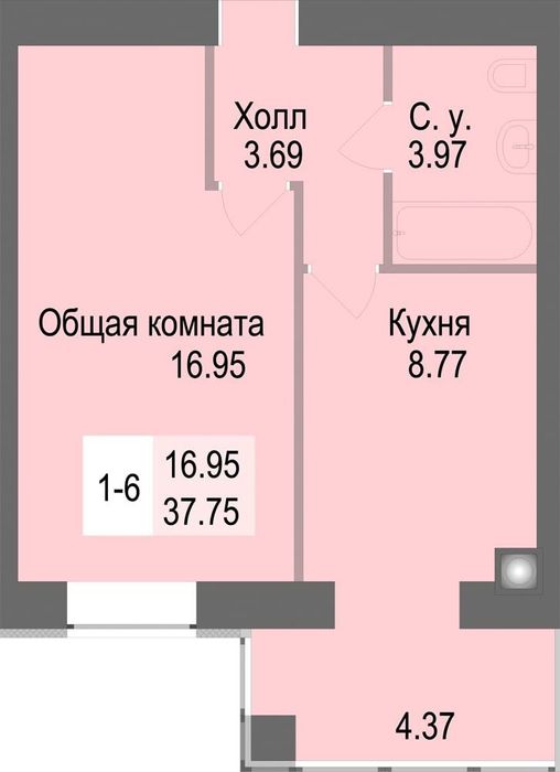 Квартира на вул. Героїв Небесної Сотні, 26/22 в Києві, ID 272218, фото №21