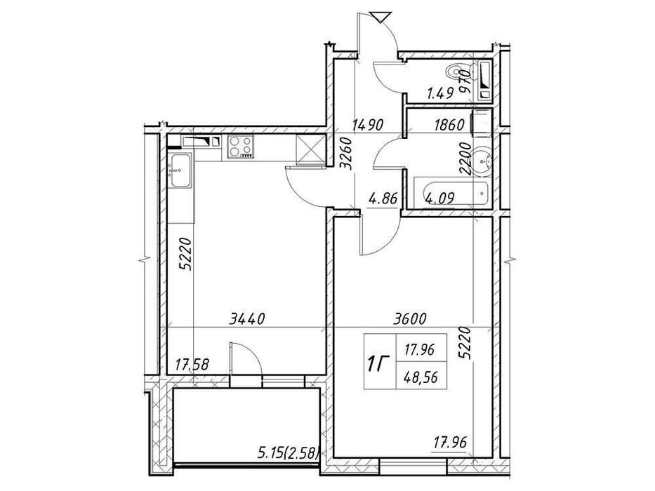Квартира на вул. Коноплянська, 22 в Києві, ID 164413, фото №4