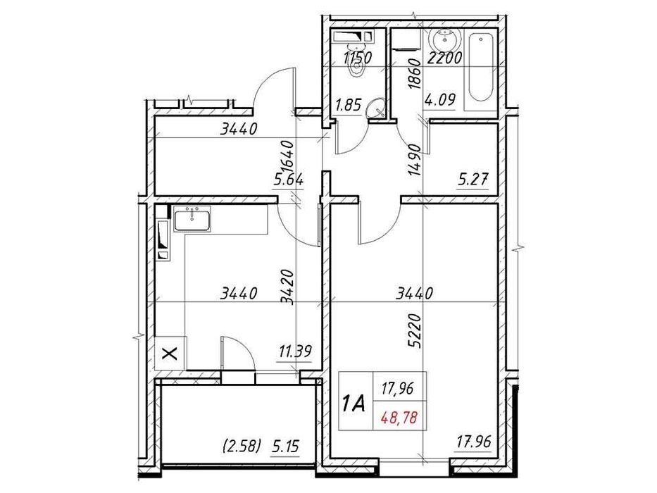 Квартира на вул. Коноплянська, 22-Б в Києві, ID 174713, фото №5