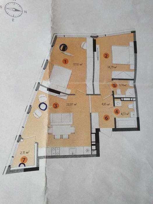 Квартира на вул. Берковецька, 4д в Києві, ID 167411, фото №6