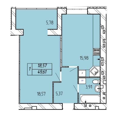 Квартира на ЖК Гармонія-3 в Хмельницькому, ID 382969, фото №12