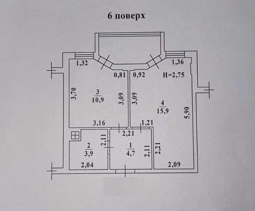 Квартира в Одеса, ID 311387, фото №3