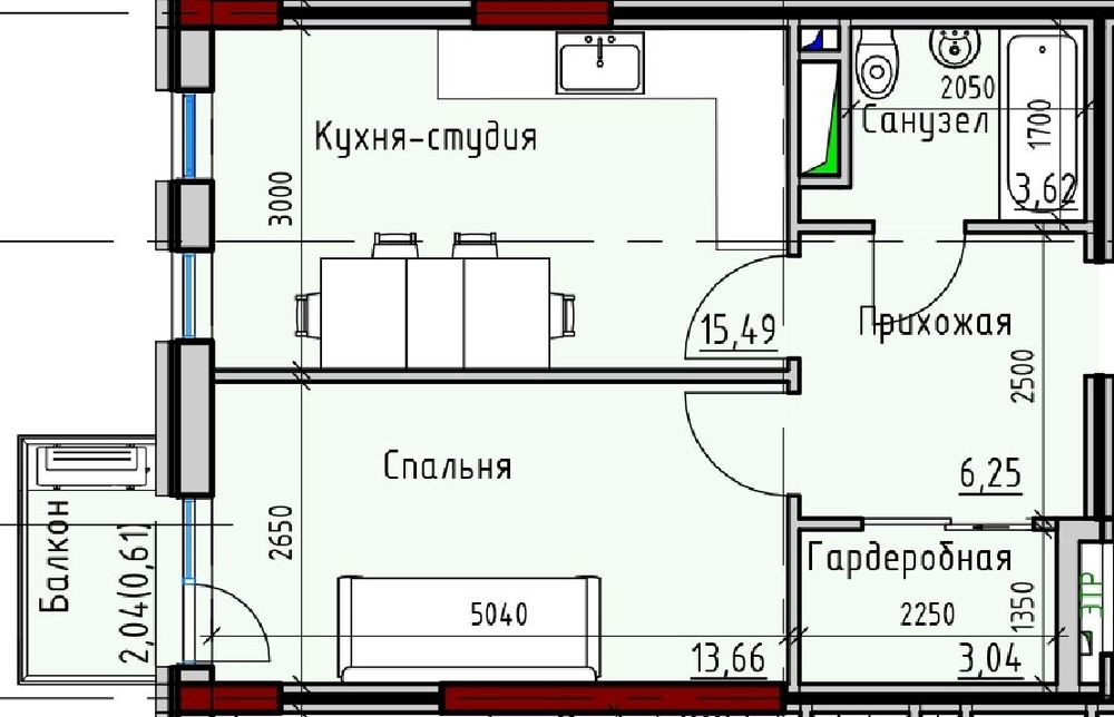 Квартира на ЖК Пространство на Радостной в Одесі, ID 208390, фото №12
