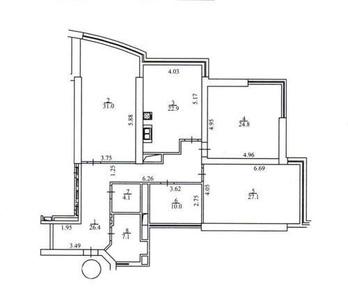Квартира на вул. Кловський узвіз, 7 в Києві, ID 276400, фото №4