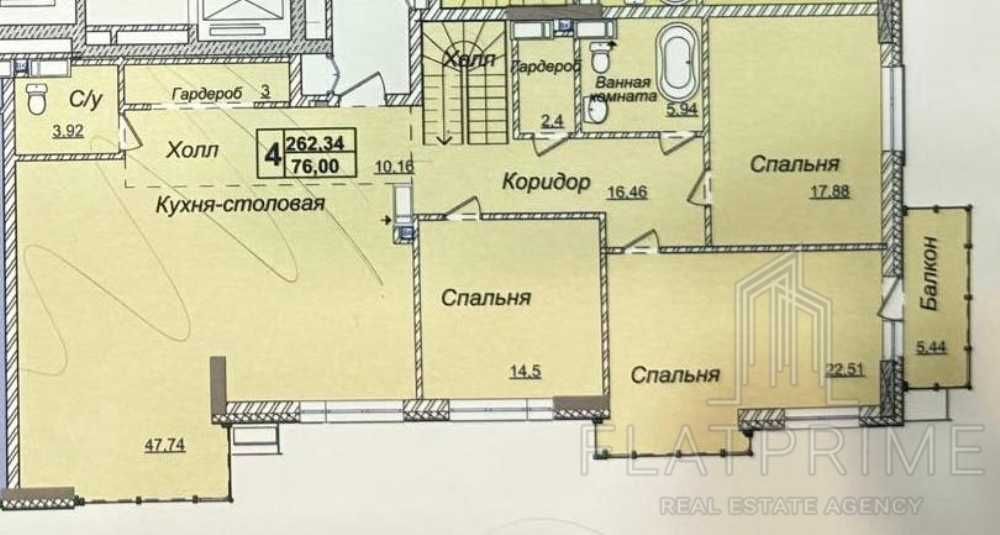 Квартира на вул. Андрія Верхогляда, 17Б в Києві, ID 168530, фото №5