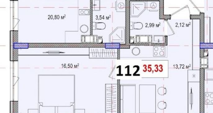 Квартира на Солом'янський в Києві, ID 271688, фото №1