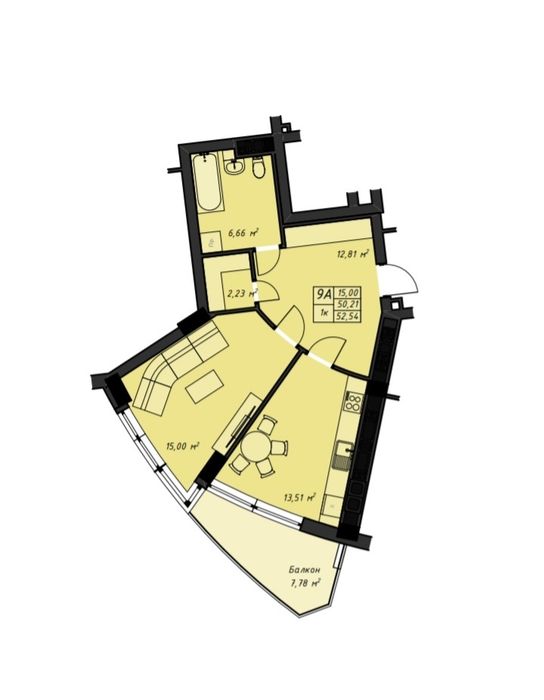 Квартира на вул. Данила Галицького в Рівне, ID 190955, фото №3