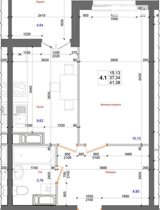 Квартира на вул. Доковська, 10 в Києві, ID 311848, фото №2