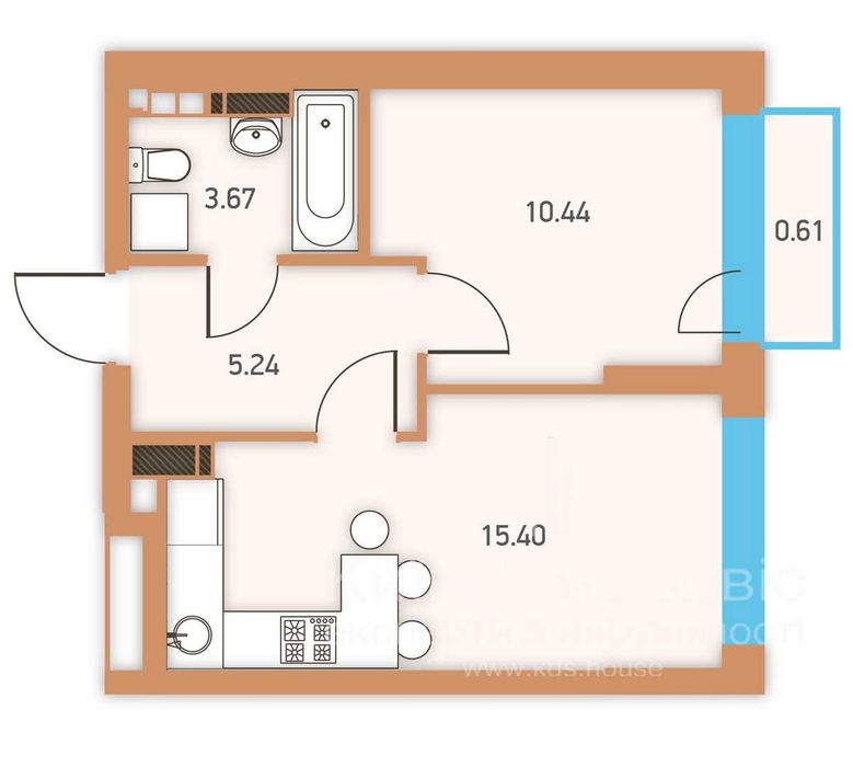 Квартира на вул. Крайня, 1 в Київ, ID 339238, фото №2